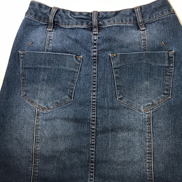 {Mossimo} denim high waist button front mini skirt - Picture 6 of 6